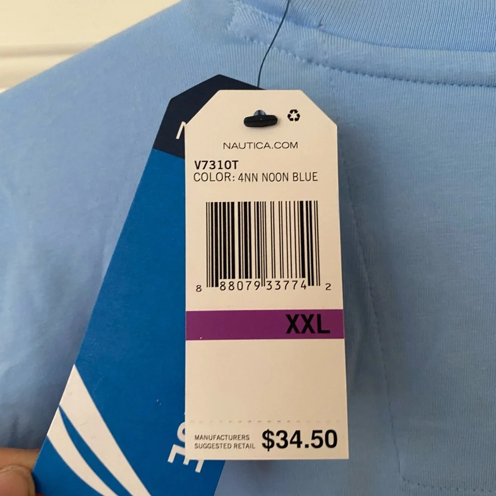 NWT Nautica Blue Short Sleeve Shirt